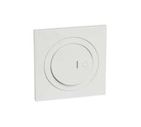 Poussoir simple lumineux - Marquage sonnette - 6 A - Avec plaque de finition - Blanc - Dooxie One - 600010 - Legrand
