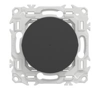 Poussoir variateur connecté zigbee 1 poste Schneider Electric Wiser Odace noir