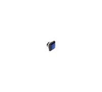 Poussoir - Velleman - metallique carre avec capuchon bleu - 1P spst off-(on)