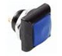 Poussoir - Velleman - metallique carre avec capuchon bleu - 1P spst off-(on) G