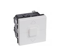 Legrand Poussoir pour 1 ou plusieurs volets roulants Mosaic – 2 modules – 500W – Blanc
