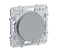 Poussoir volet roulant ODACE alu 2 touches - SCHNEIDER - S536207