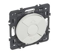 Poussoir volets-roulants complet Céliane - 6A - Blanc