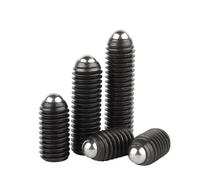 Poussoirs à ressort à billes, Vis de réglage piston à bille en acier inoxydable 304, noir M3 M12, paquet 5 ou 10 pièces(Grade 12.9 Steel,10MM-M6(10PCS))