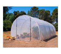 POUSS'VERT-Serre de jardin en plastique transparente 1 porte 9m² - 3 x 3 m
