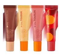 Pout Preserve Peptide Lip Treatment - Baume à lèvres hydratant et gloss d'été (mélange de 4 pièces)