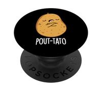 Pout-tato Jeu de Mots drôle de Pommes de Terre PopSockets PopGrip Adhésif