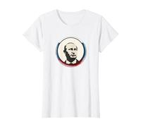 Poutine Drapeau du président Russe - Boss T-Shirt, Femme, Blanc, M
