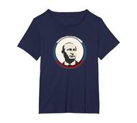 Poutine Drapeau du président Russe - Boss T-Shirt, Femme Grandes Tailles, Bleu Marine, 6X