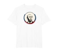 Poutine Drapeau du président Russe - Boss T-Shirt, Homme Grandes Tailles, Blanc, 5X Tall