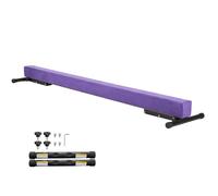 Poutre de Gymnastique - DUOKU - 2410 mm - 5 Niveaux de Hauteur - 2 Modes - Violet