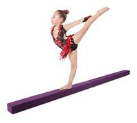 Poutre d'équilibre Pliable, Poutre de Gymnastique en Daim synthétique Équipement d’Exercice de Sport d’Équilibre, pour Enfants et Adultes Débutants 222 x 10 x 7 cm