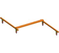 Poutre d'équilibre Poutre de jeu Pont d'aventure Pont branlant Aire de jeux Poutre d'exercice