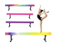 Poutre Gymnastique 5 Hauteurs Réglables Poutre D'Équilibre Enfant Poutre Gym Capacité de charge 50 kg 180 cm de long Équipement d'entraînement de gymnastique à poutres stables de niveau haut et bas