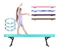 Poutre gymnastique - pliable pour la maison - Poutre de gymnastique réglable pour enfants - Équipement de gymnastique avancé - Poutre haute et basse - Revêtement en daim synthétique - 5 niveaux