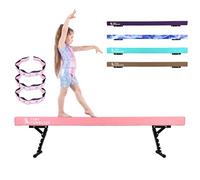 Poutre gymnastique - pliable pour la maison - Poutre de gymnastique réglable pour enfants - Équipement de gymnastique avancé - Poutre haute et basse - Revêtement en daim synthétique - 5 niveaux