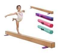 Poutre Gymnastique Réglable pour Enfants-VEVOR-240 cm-Poutre d'Équilibre Antidérapante-Capacité de 158,7 kg-Jaune