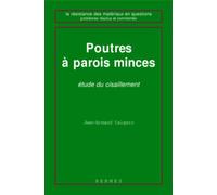 Poutres à parois minces : étude du cisaillement - Jean-Armand Calgaro - Hermes Science Publications - broché - Scolaire / Universitaire