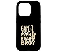 Pouvez-Vous même Lire la Blague de Musique Bro Saxophone Coque pour iPhone 15 Pro
