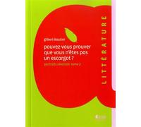Pouvez-vous prouver que vous n'etes pas un escargot - G.LEAUTIER - Alcide - broché - Roman
