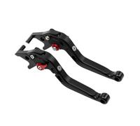 Pouvoir de frein 6 Position Aluminium pliable extensible | Pour and with a CB1000R et CBR1000RR, manche alu repliable en 6 positions(Black W Red)