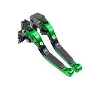Pouvoir de frein 6 Position Aluminium pliable extensible | Pour and with a CB1000R et CBR1000RR, manche alu repliable en 6 positions(Green Black)