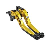 Pouvoir de frein 6 Position Aluminium pliable extensible | Pour and with a CB1000R et CBR1000RR, manche alu repliable en 6 positions(Yellow)