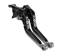 Pouvoir de frein 6 Position Aluminium pliable extensible | Pour and with a CB1000R et CBR1000RR, manche alu repliable en 6 positions(Black Grey)
