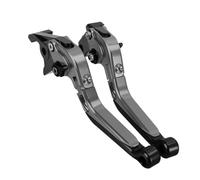 Pouvoir de frein 6 Position Aluminium pliable extensible | Pour and with a CB1000R et CBR1000RR, manche alu repliable en 6 positions(Gray)