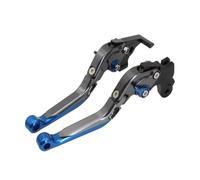 Pouvoir de frein 6 Position Aluminium pliable extensible | Pour and with a CB1000R et CBR1000RR, manche alu repliable en 6 positions(Grey Blue)