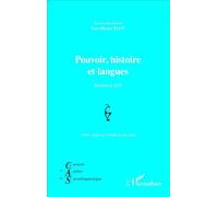 Pouvoir, histoire et langues Réédition 2015 - Jean-Michel Eloy - L'harmattan - broché - Etude