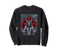 Pouvoir Occulte - Illustration de chèvre Noire et Pentagramme Sweatshirt