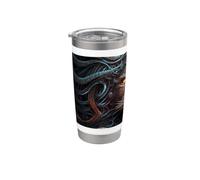 Pouvoir royal du lion Gobelet isotherme en acier inoxydable double paroi