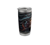Pouvoir royal du lion Gobelet isotherme en acier inoxydable double paroi