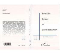 Pouvoirs locaux et décentralisation - Collectif - L'harmattan - broché - Livre