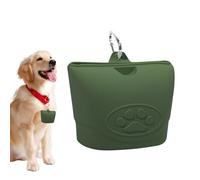 Poux de friandises pour chiens - Sac de taille de rangement en silicone pour épreuve des fuites, récipient de nourriture avec conception imperméable, sac en banane portable pour les aventures en plein