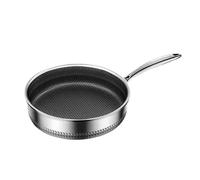 Poux de friture sans bâton - poêle à steak plate pour la cuisson même, relexe lisse avec une pièce facile, ustensiles de cuisine de cuisine pour omelettes Pancakes Fish Stir Fry Baking Searing à la ma