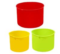 Poux de gâteau Charlotte, moules à gâteau en silicone de 3pcs, 4 5 ensembles 6 pouces 6 pouces résistants à la chaleur pour le muffin pâtisserie, cupcake, fromage