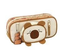 Poux De Stylo - Capybara Crayer Case - Capybara Stationery Set | 3D CAPYBARAA CUPER CASE CUP | Organisateur Stationnaire De Grande Capacité Pour La Papeterie Makeup Desk Home Homeroom Office Work