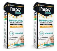 Pouxit Shampoo Shampooing parfum abricot Traitement anti-poux et lentes Lot 2x200 ml