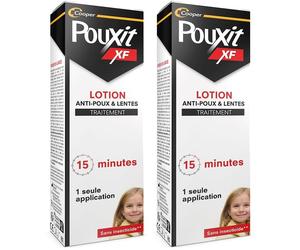 POUXIT - Extra Fort Lotion anti-poux et lentes Agit en 1 seule application de 15 minutes1 Traitement du cuir chevelu 100 ml Lotion(S) 2x100