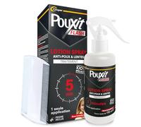 Pouxit Spray anti-poux et lentes Flash – Agit en 5 min – 150 ml + peigne 1 pièce