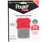 POUXIT - Peigne anti-poux et lentes en acier inoxydable Méthode naturelle contre les poux Résultat immédiat Set(S) 1 pc(s)