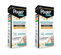 POUXIT Shampooing Anti-Poux & Lentes Parfum Abricot 2x100 ml