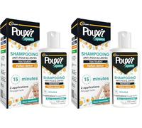 POUXIT - Shampooing parfum abricot - Traitement anti-poux et lentes - 100% Efficace - Agit en 2 applications de 15 minutes - Traitement du cuir chevelu - Flacon de 100 ml (Lot de 2)