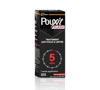 POUXIT - Soin Anti-Poux Efficace avec Peigne Intégré, Protection Douce pour Cheveux (150mL) L'unité