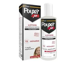 Pouxit XF - Lotion anti-poux et lentes - 100% efficace* - 100 ml | Agit en 1 seule application de 15min - Sans insecticides ni ordeurs - Convient aux enfants dès 6 mois et aux femmes enceintes