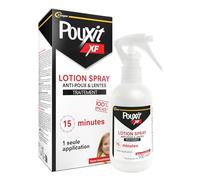 POUXIT - XF - Lotion anti-poux et lentes - Agit en 1 seule application de 15 minutes - Traitement du cuir chevelu - Dès 6 mois - Spray - 100 ml
