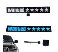 Povanjer Autocollants pour Panneau de Voiture Wanted | Autocollants pour Panneaux | Autocollant pour Pare-Brise arrière pour Coffre, Mur, Pare-Brise