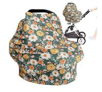 Povanjer Auvent de Couverture de siège de Voiture, Couverture de Poussette pour Le Soleil | Housse de siège d'auto Respirante pour Enfant,Housse de siège d'auto adaptée aux, Conception à accès Facile